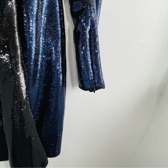 NWT Diane Von Furstenberg DVF Sequin One Shoulder Ruffle Mini Dress 6 - Picture 12 of 16